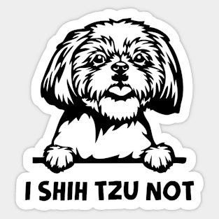 I Shih Tzu Not Sticker